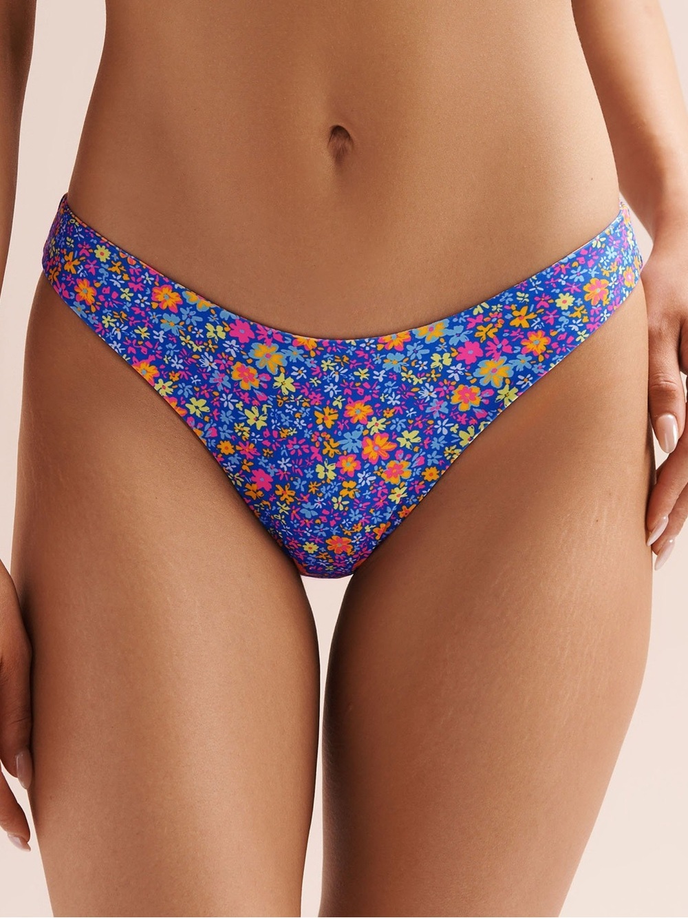 Kulani Kinis Electric Bloom Full Coverage Bikini Bottom